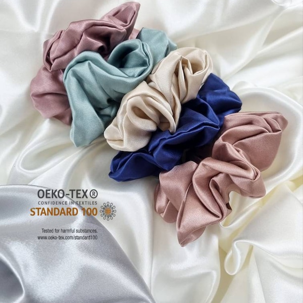 Luxury 100% Mulberry Silk Scrunchie | 22 Momme Silk | Highest 6A Grade Silk Hair Tie |  Silk Gift | Luxury Gift | Pure Silk Hairband