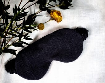 Puur linnen slaapmasker | 100% natuurlijk slaapmasker met bamboevezel | Reis-slaapmasker | Milieuvriendelijk oogslaapmasker| Moederdagcadeau