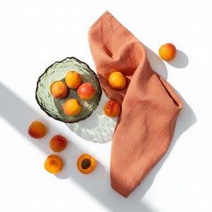 Linen tea towel. Washed linen kitchen towels. Hand towel. Natural dish towel. Guest towel Orange