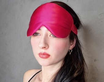 Luxury pure Mulberry Silk Sleep Eye Mask | Silk Sleep Mask | 22 Momme Pure SILK Sleep Mask with Luxury Silk Filling| Travel Sleep Mask |Gift