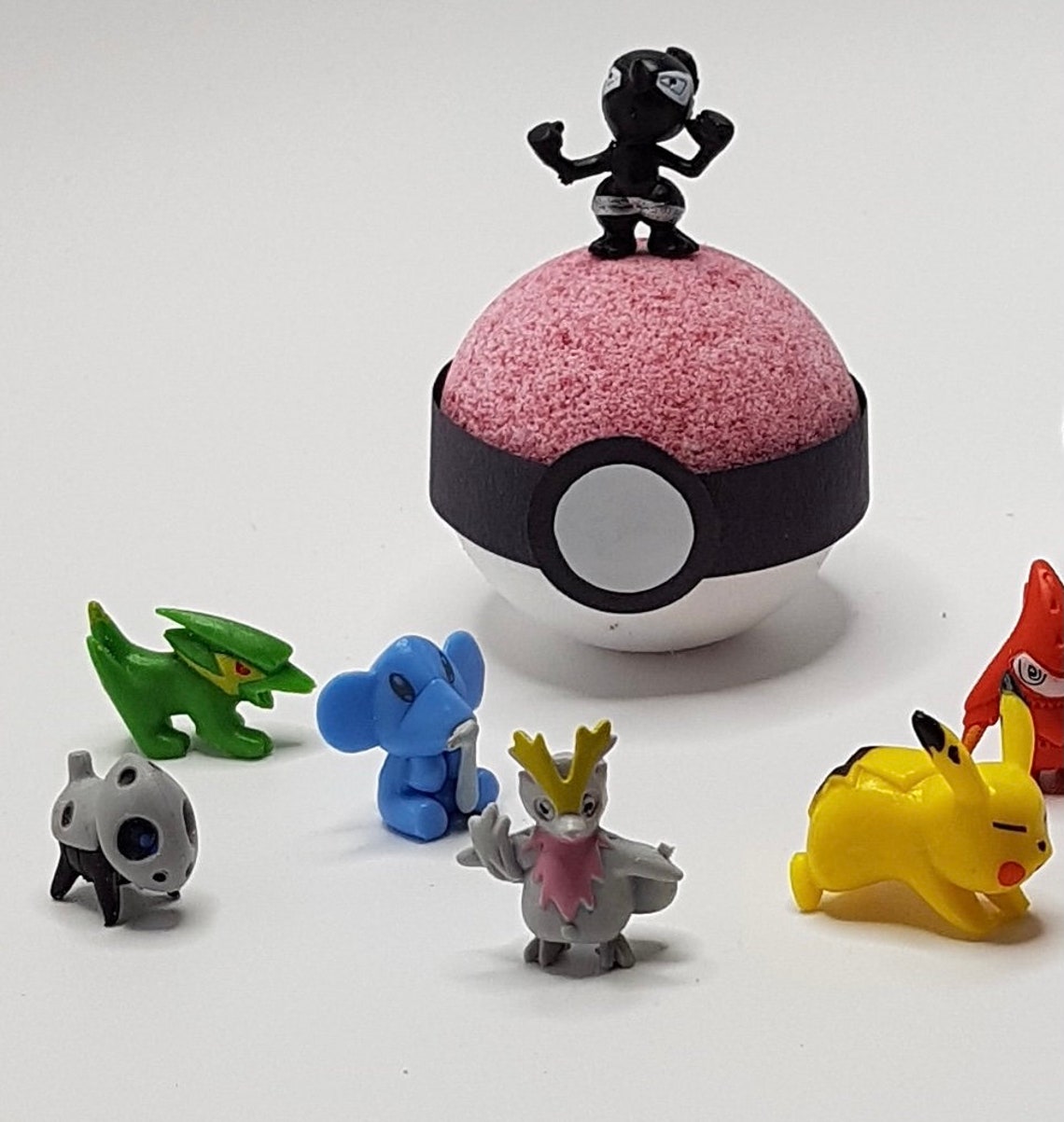 Pokémon Pokeball Toy Bath Bombs Bath Bomb With Hidden Etsy