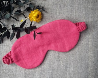 Puur linnen slaapmasker | 100% natuurlijk slaapmasker met bamboevezel | Reis-slaapmasker | Milieuvriendelijk oogslaapmasker|Cadeau