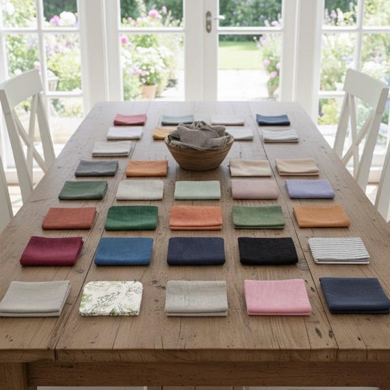 Linen napkins | Washed soft linen table napkin | Stonewashed linen napkin | Wedding napkins | Table linen