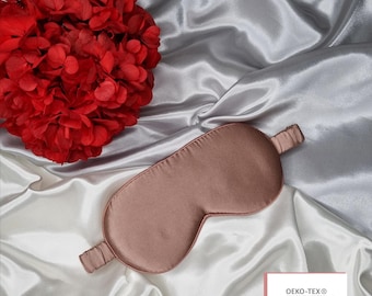 Luxury pure Mulberry Silk Sleep Eye Mask | Silk Sleep Mask | 22 Momme Pure SILK Sleep Mask with Luxury Silk Filling| Travel Sleep Mask |Gift
