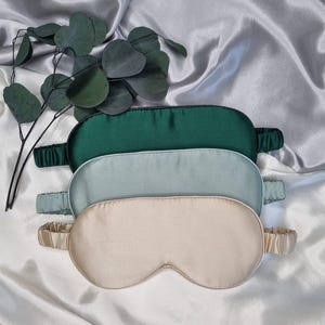 Luxury pure Mulberry Silk Sleep Eye Mask | Silk Sleep Mask | 22 Momme Pure SILK Sleep Mask with Luxury Silk Filling| Travel Sleep Mask |Gift