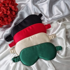 Luxury pure Mulberry Silk Sleep Eye Mask | Silk Sleep Mask | 22 Momme Pure SILK Sleep Mask with Luxury Silk Filling| Travel Sleep Mask |Gift
