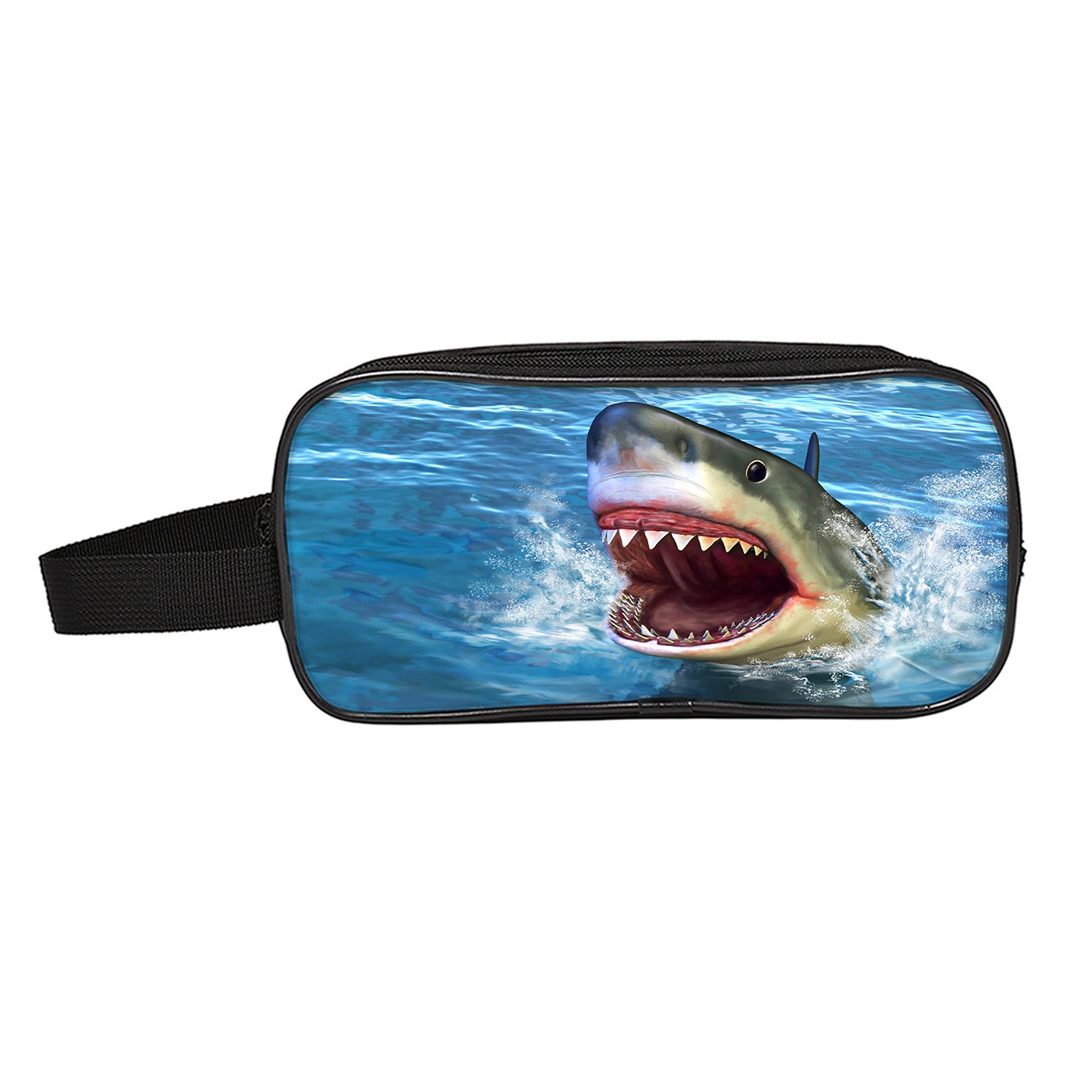 Custom Shark Printed Pencil Case Personalized Name Pen case Etsy