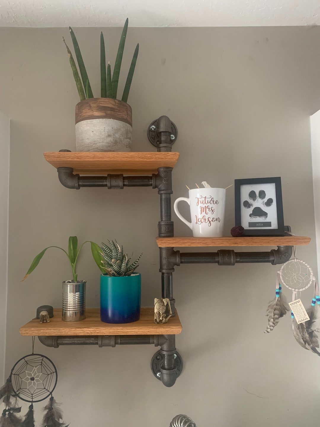 Industrial Modern Pipe Shelving Etsy