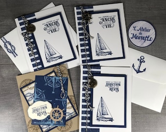 Greeting cards in French-Encouragements, kindness, I think of you