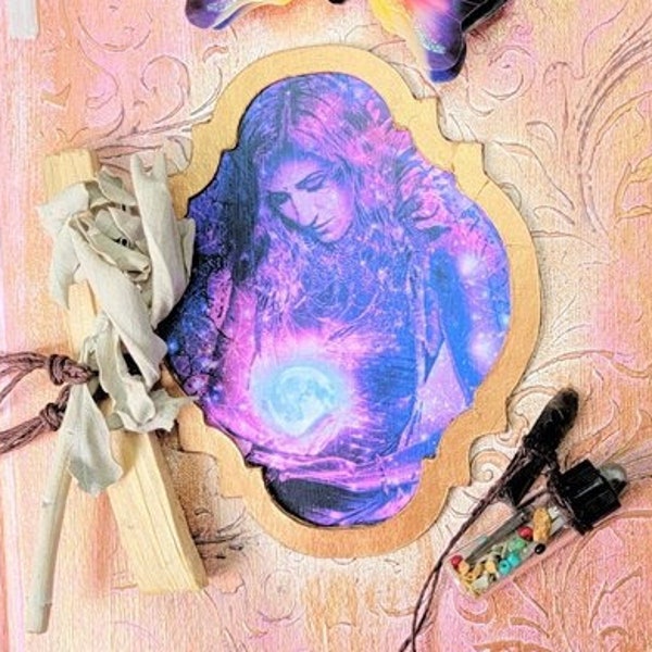 Crystal Witch Mixed Media Art Junk Journal