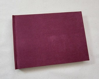 Red Watercolor Art Journal, Handmade Book, Sketchbook Journal, Small Hardcover Journal