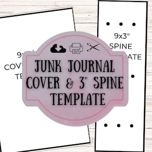 Junk Journal 3 Inch Spine Template, Spine Punch Guide, Printable Junk Journal Template