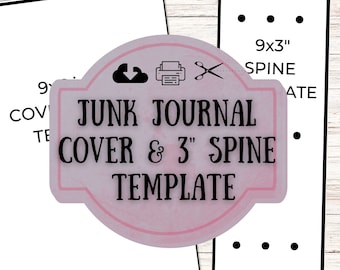 Junk Journal 3 Inch Spine Template, Spine Punch Guide, Printable Junk Journal Template