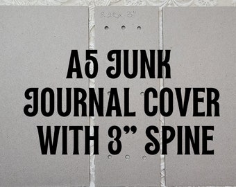 A5 Junk Journal Cover Boards with 3" Spine, Bookbinding Boards for Handmade Junk Journals