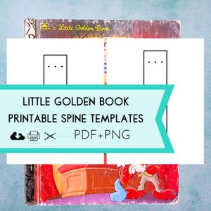 Conjunto de modelos de lombadas de diário de lixo de livro dourado para impressão