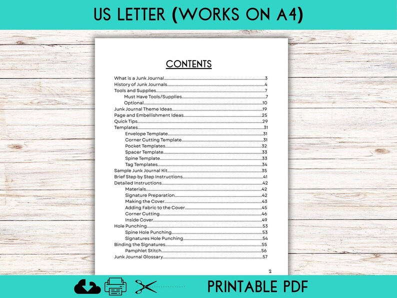 How to Make a Junk Journal PDF, Junk Journal Tutorial, Printable Guide, DIY Junk Journal ...