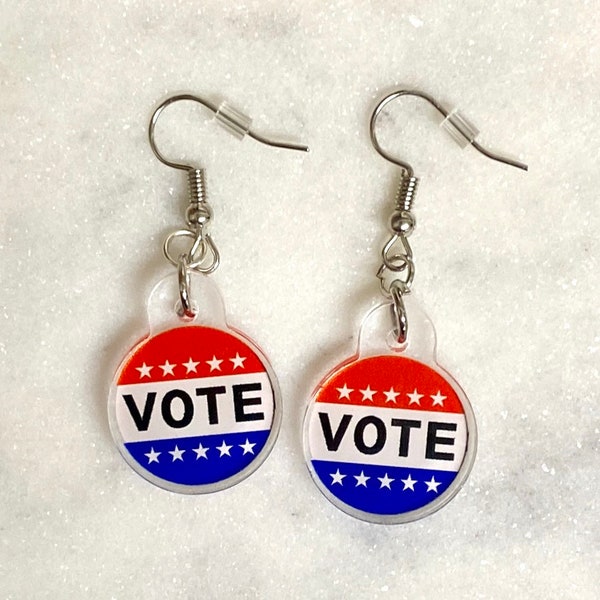 Vote Election Earrings