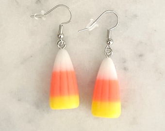 Candy Corn Earrings - Cute!