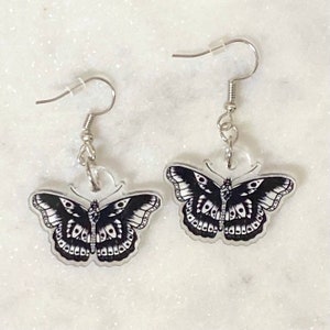 Butterfly Tattoo Inspired Earrings