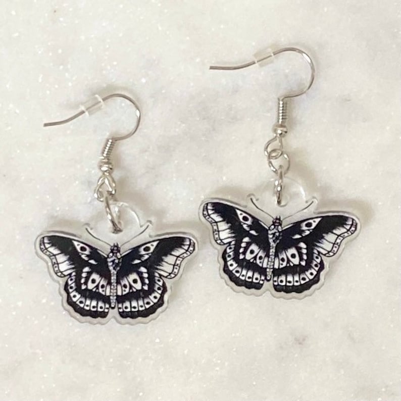 Harry Styles Butterfly Tattoo Inspired Earrings 