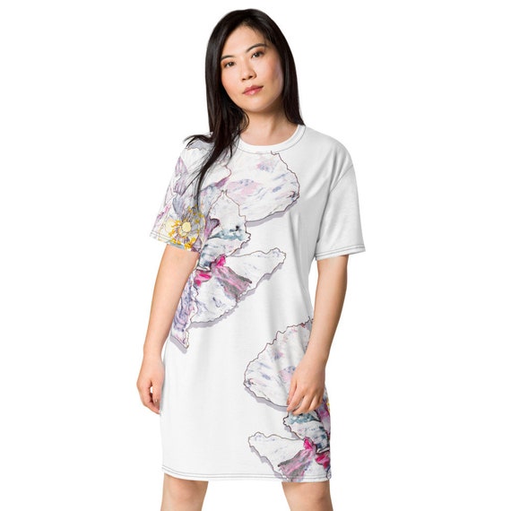 california t shirt dress Women's WEAR by Erin Andrews Heather Gray USC Trojans Knotted T-Shirt Dress