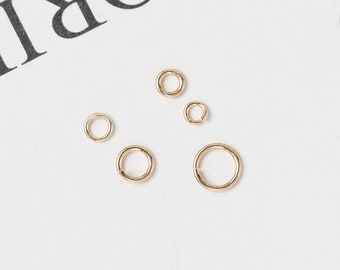 Gold Filled 14K US Made Open Jump Rings 0.64x3mm/0.64x4mm/0.64x5mm/0.81x3mm/0.81x4mm/0.81x5mm(10 per pack, min. order requir)