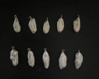 Freshwater Baroque Seed loose pearls with made in US 1/20 Gold Filled findings Drops/Dangles