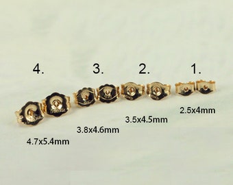 Gold Filled 14K US Made Earring Backing Nut for secure locking (10 per pack)