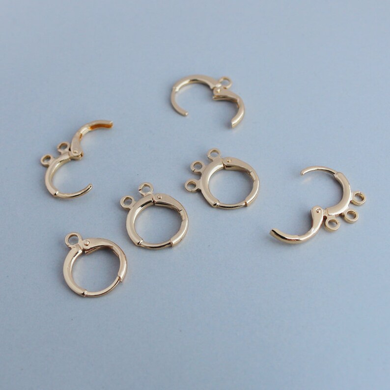 14K Gold Filled leverback Earring Finding/Clasp with extra Etsy