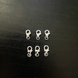 925 Trigger Clasp in Sterling Silver with ring (S/M)