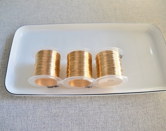 Fil rigide/souple 14 carats rempli d'or de calibre 20/22/24/26/28 (vendu au mètre)