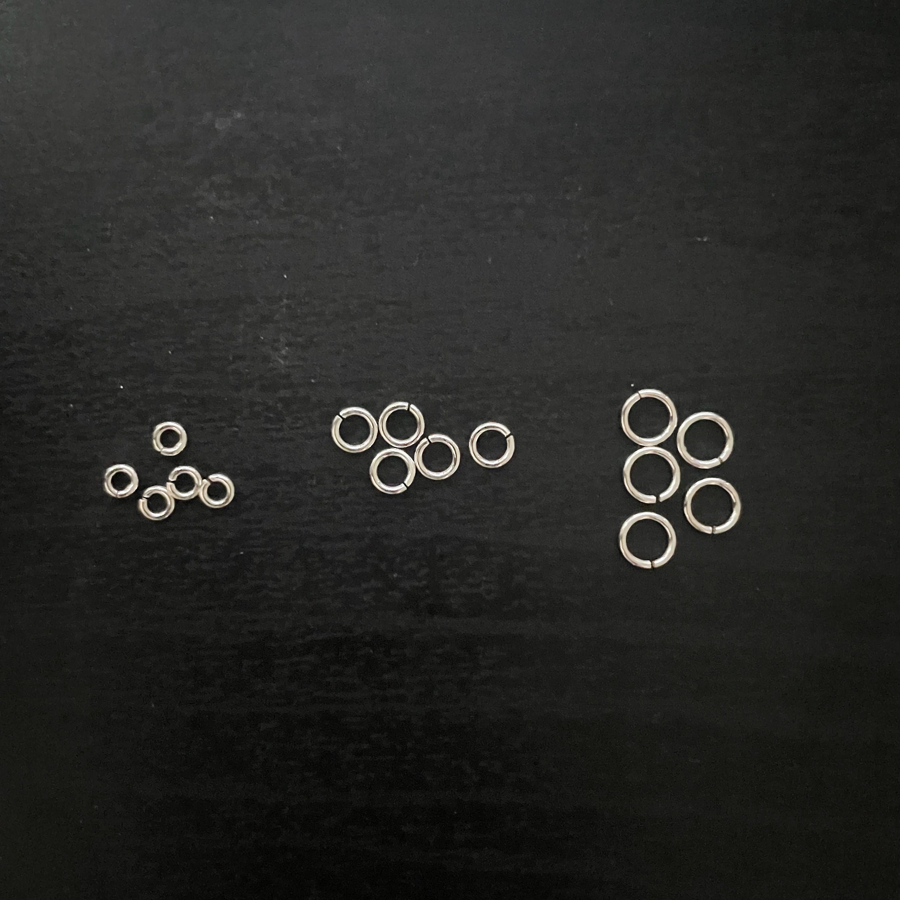 925 Sterling Silver Open Jump Rings 22guage/0.7mm 3mm/4mm/5mm(10 per pack, min. order required)