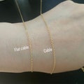 Made-In-US 14K Gold Filled Cable\/Flat Cable Chain 1.2mm(1 meter) product logo