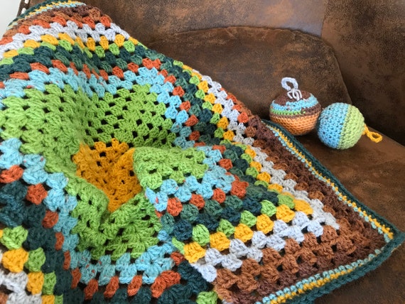Couverture Bebe Couverture Au Crochet Granny Square 60 X 60 Etsy Couverture Bebe Couverture Au Crochet Granny Square 60 X 60 Etsy