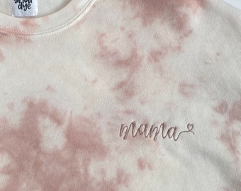 TIE DYE Crewneck in Reverse Women/'s Tie Dye Sweatshirt Women/'s Tie DyeCute Tie DyeHandmade Tie Dye