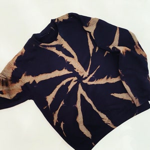 TIE DYE Crewneck in Reverse Women/'s Tie Dye Sweatshirt Women/'s Tie DyeCute Tie DyeHandmade Tie Dye
