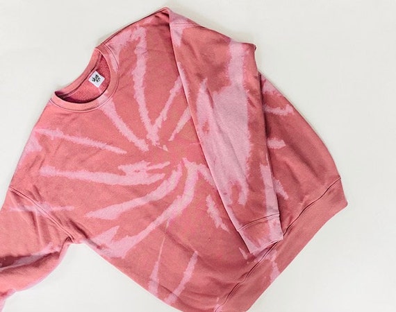 TIE DYE Crewneck in Reverse Women/'s Tie Dye Sweatshirt Women/'s Tie DyeCute Tie DyeHandmade Tie Dye