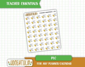 PLC Stickers, Teacher Planner Stickers, Tracker Stickers, Calendar Stickers