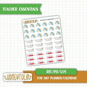 504 Meeting Stickers, Teacher Planner Stickers, RTI Stickers, Tracker Stickers, Calendar Stickers