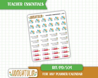 504 Meeting Stickers, Teacher Planner Stickers, RTI Stickers, Tracker Stickers, Calendar Stickers