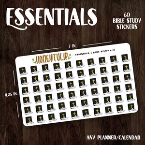 Bible Study Planner Stickers, Reading Tracker Stickers, Calendar Stickers
