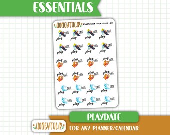 Playdate Planner Stickers, Tracker Stickers, Event Stickers, Calendar Stickers