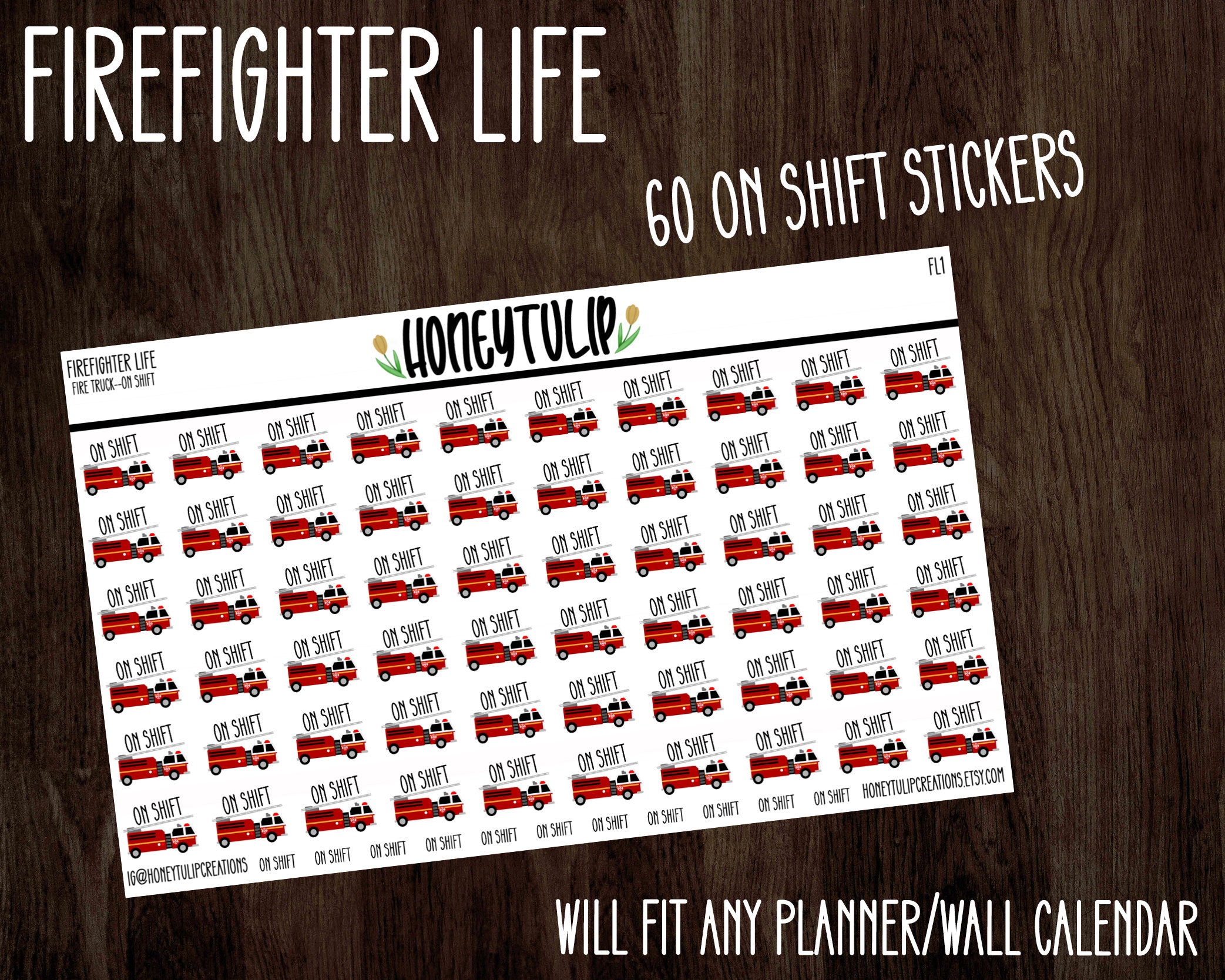Firefighter Calendar - Etsy