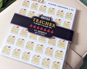 Teacher Gift, School Planner Sticker Set, Teacher Planner Stickers, Lesson Plan Stickers, School Year Sticker Set