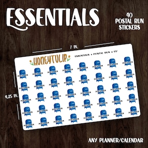 Postal Office Planner Stickers, Mailbox Stickers, Tracker Stickers, Calendar Stickers, Business Owner Stickers