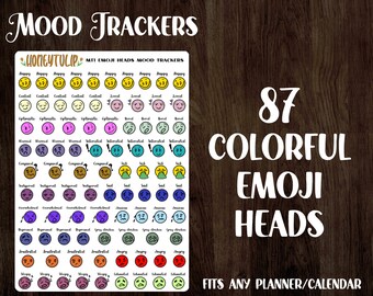 Emoji Mood Stickers - Etsy