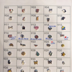 Floating charm for memory locket