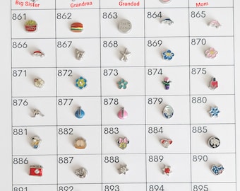 Floating charms for Floating living memory locket