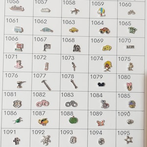 Floating Charms für Wohngedächtnis Medaillon
