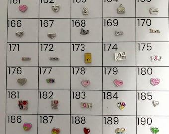 Floating charms for living memory lockets*SHIPS FREE*